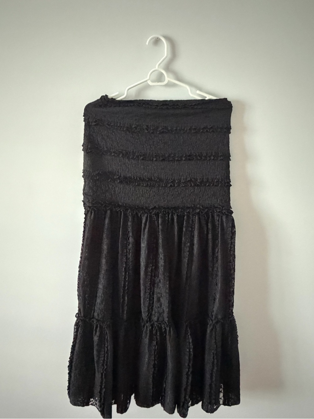 Black Tiered Maxi Skirt